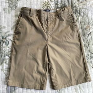 Lands end active khaki uinform shorts